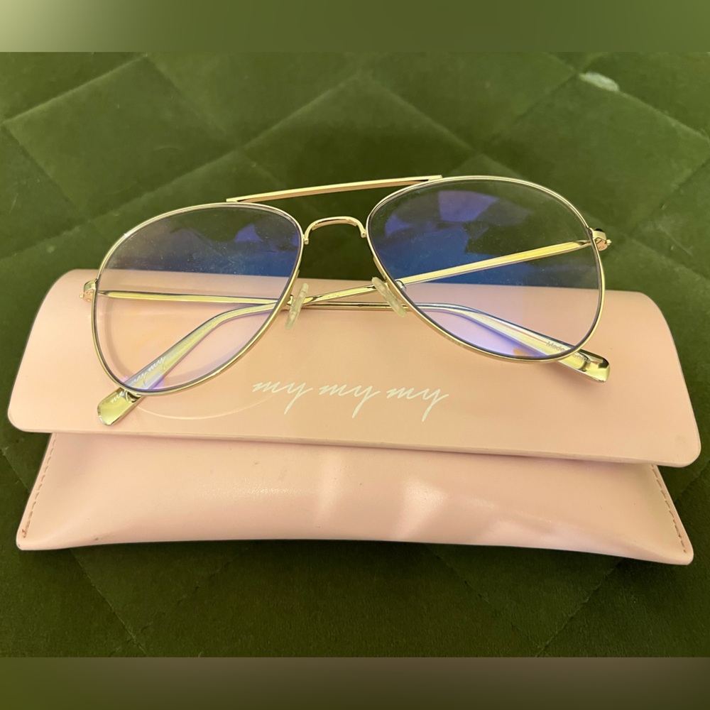 My My My Blue light Eye Glasses in gold